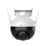 Telecamera di videosorveglianza t.b.t. con due antenne, bianco/nero.