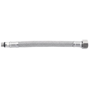 Tubo flessibile Tubi flex con treccia in acciaio inox e dadi di collegamento.