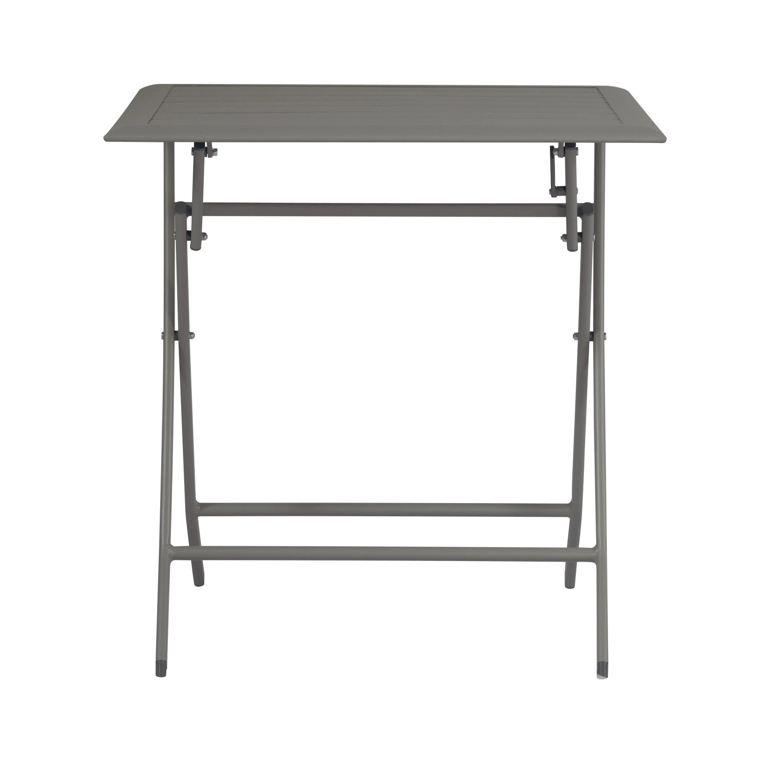 Tavolo da giardino pieghevole grigio t.b.t. per balcone o terrazza.