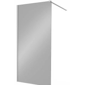 Walk-In Ottavio cromo con vetro specchiato 140 cm