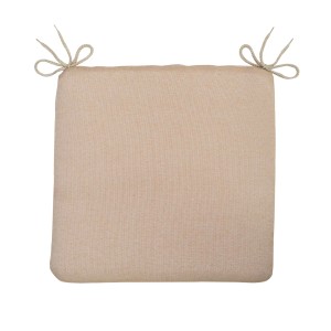 Cuscino da esterno beige t.b.t. con lacci per sedie.