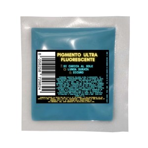 Pigmento colorato t.b.t. per smalti colorati, blu, confezionato in pellicola.