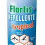 Spray repellente tropicale Florlis contro zanzare e insetti.
