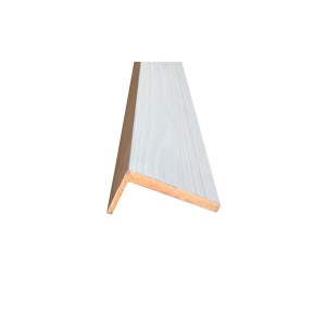 t.b.t. per porte, profilo angolare in legno bianco.