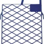 Griglia blu LUX 18x22 cm in plastica per strizzare i rulli di vernice.
