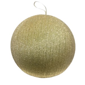 Sfera 3D in poliestere oro Ø 70 cm