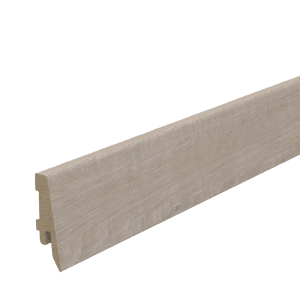 Battiscopa t.b.t. effetto legno, dettaglio del profilo.