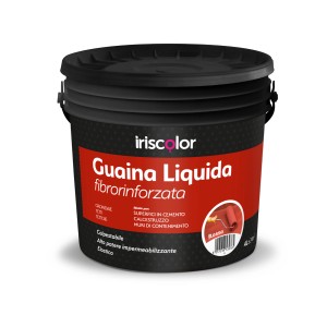 Secchio di guaina liquida rossa Iriscolor. Adatta per cemento e muratura.