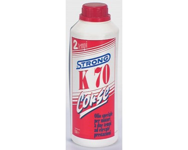 Olio miscela Strong K70 corse semisintetico per motori a 2 tempi (0)