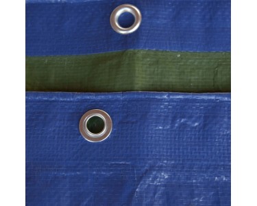 Planenstoff Mit Ösen – Polyethylen, 4x6 Meter, Blau, Reißfest & Kantengefasst