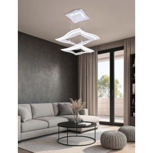 Sospensione LED Priscilla 3700 lm bianco neutro 50x120 cm