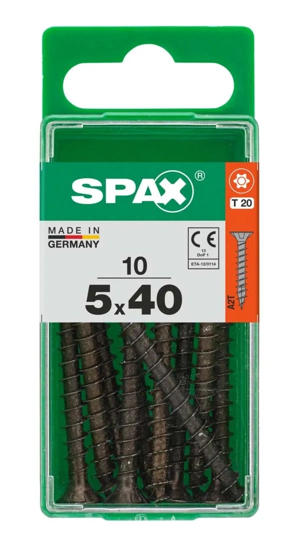 Vite Per Legno SPAX Testa Svasata Piana In Acciaio L 25 X 4,5 Mm, 75 - Foto 9