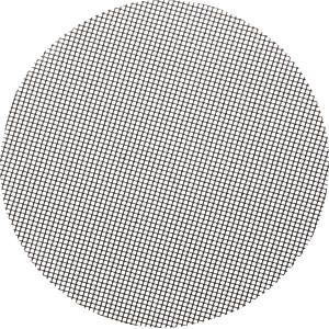 Set da 3 tappetini antiaderenti Jamestown neri e rotondi per barbecue.