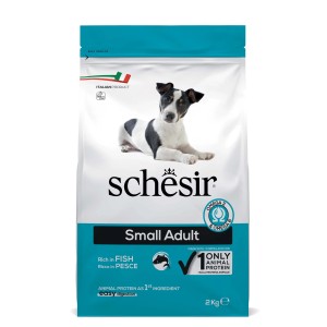 Schesir cibo secco per cani Small Adult, Pesce, confezione da 2kg.