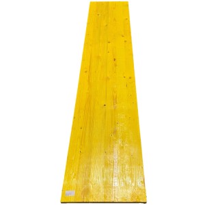 Pannello di legno giallo per progetti di costruzione. Ideale come supporto o sottostruttura.
