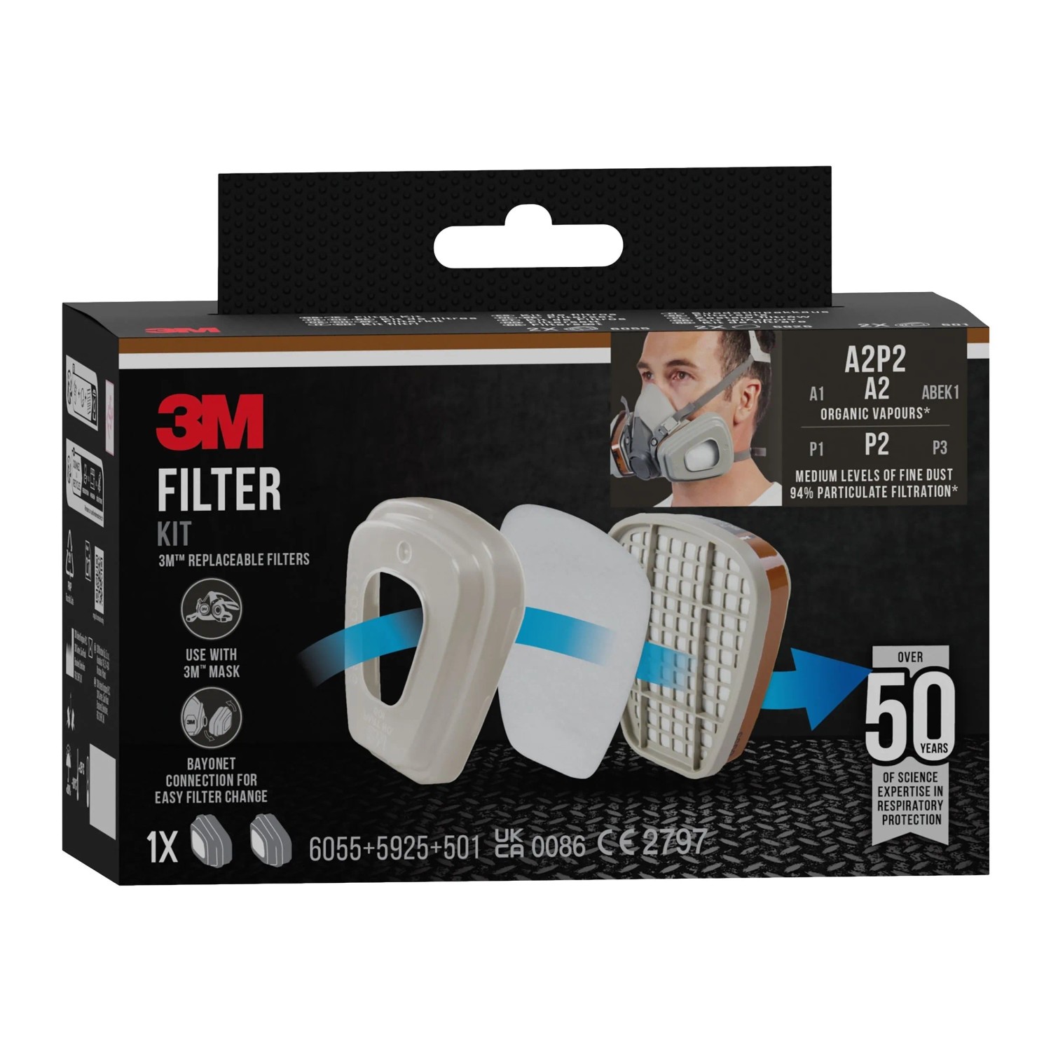 Filtro per verniciatura 3M 6002 CR_6