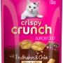 Vitakraft Crispy Crunch Tacchino e Chia, 60g snack per gatti in sacchetto rosa.