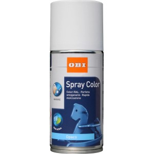 Bomboletta spray bianca per diverse applicazioni interne ed esterne.