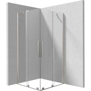 Cabina doccia quadrata Cabaiguán Idrostile 900x1950 mm cromo