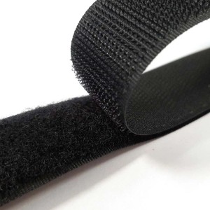 Nastro a strappo da cucire H50 mm nero 3m gancio + 3m asola