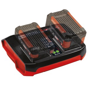 Caricabatterie Einhell Power X-Change Twincharger 3A per due batterie della serie Power X-Change.
