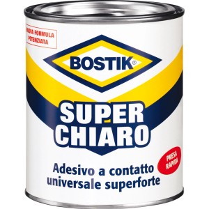 Barattolo di adesivo a contatto Bostik Super Chiaro, Collanti.