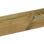 Palo per recinzione in legno, finitura naturale, per recinzioni da giardino.