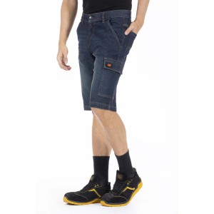 t.b.t. pantaloncini da lavoro in denim, pantaloni corti da lavoro blu con tasca laterale.