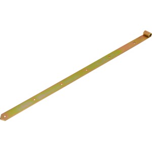 Bandella per cardine zincata gialla, lunga 1000 mm, per collegamenti flessibili di porte e cancelli.