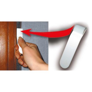 Nastro per zanzariera in fibra di vetro 2,5 m nero 2 pz