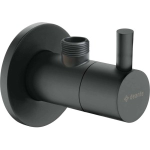 Valvola ad angolo cartuccia ceramica 1/2"-3/8" nero