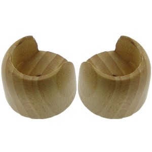 Due supporti in legno per bastoni per tende Binari per tende.