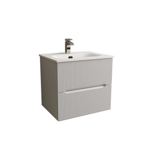 t.b.t. Mobile bagno con lavabo e rubinetto.