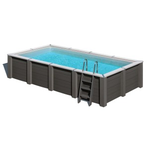 Piscina fuori terra in composite rettang Avantgarde Nova Gre 595x315 H126 cm