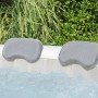 Set di cuscini poggiatesta Bestway LAY-Z-SPA, grigi, per idromassaggio, set da 2 per un maggiore comfort.