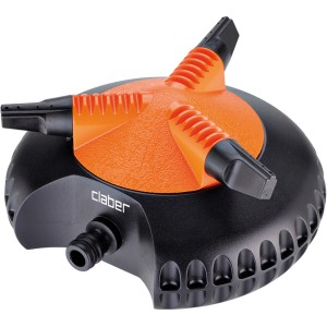 Irrigatore di superficie t.b.t., nero e arancione.