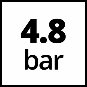 Simbolo per 4.8 bar di pressione della pompa da giardino Einhell GC-GP 1045.