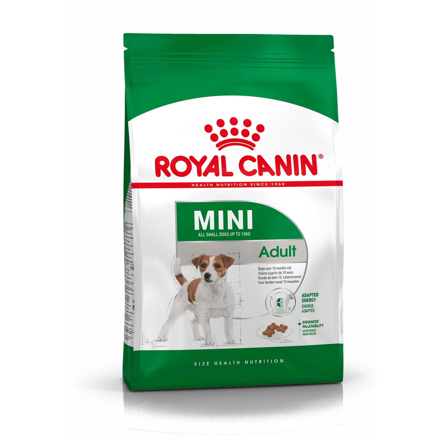 Royal Canin Mini Adult cibo secco per cani di piccola taglia, confezione da 800g.