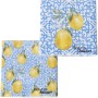 Tovaglioli Boltze Capri con motivo limone, doppio velo assortiti, 20 pezzi.