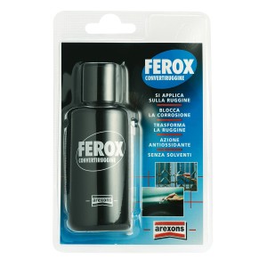 Convertitore di ruggine Ferox in flacone, adatto come fondo e isolante.