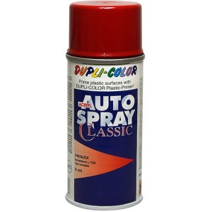 Vernice spray Dupli-Color VW Rosso Tornado LY3D, bomboletta da 150ml per ritocchi auto.