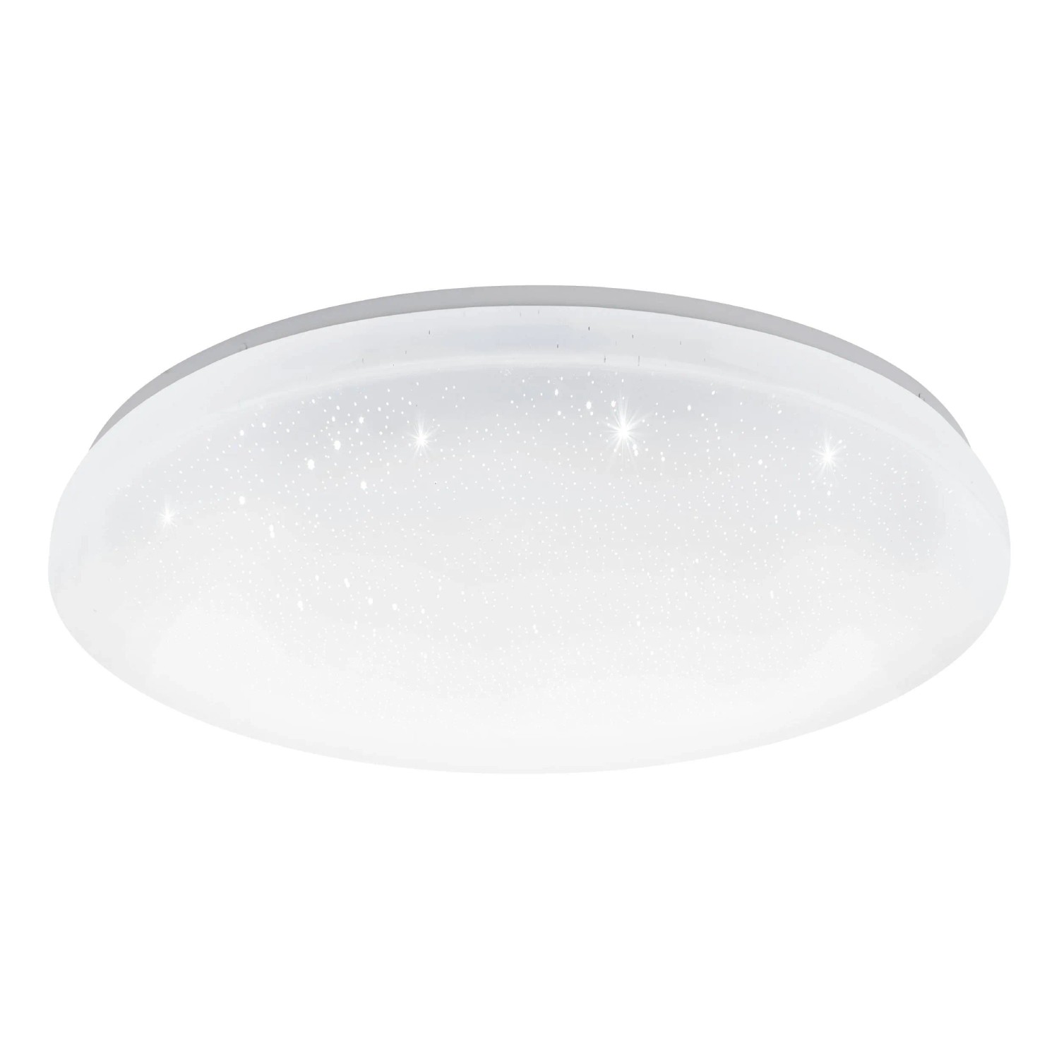 Plafoniera LED bianca Eglo Totari-Z con effetto cristallo, Ø 53 cm, lampada smart Connect.Z.