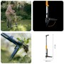 Fiskars Estrattore di erbacce Ergonomic: Diserbante con manico lungo e quattro punte.