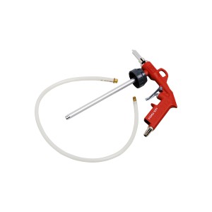 Pistola combinata LUX per aria compressa, rossa, con ugello e tubo, accessorio per compressori.