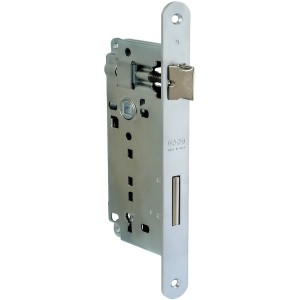 Serratura da infilare t.b.t. per porte interne, color argento.