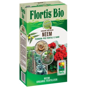 Flortis Bio Neem concime universale biologico per terreni fertili e sani.