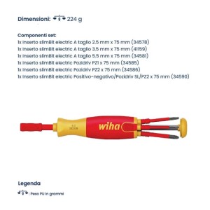 Cacciavite portainserti LiftUp 6 pz