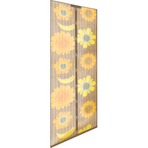 t.b.t. Zanzariera per porta con motivo a girasole per la protezione dagli insetti.