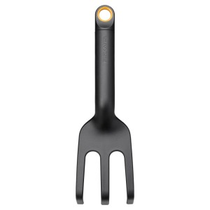 Rastrello per fiori Fiskars Solid, 8,2x27,4 cm, per smuovere il terreno e rimuovere le erbacce.