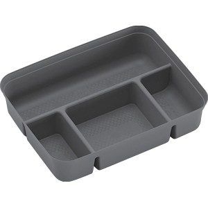 Divisorio grigio con 4 scomparti per scatole K-Latch.